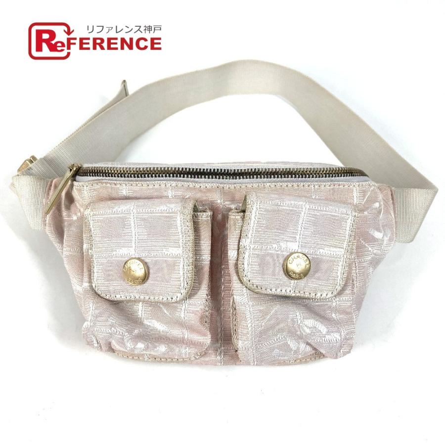 CHANEL シャネル ウエストポーチ カバン ウエストバッグ 斜め掛け ベルトバッグ ニュートラベルライン ボディバッグ ピンク【中古】 | CHANEL