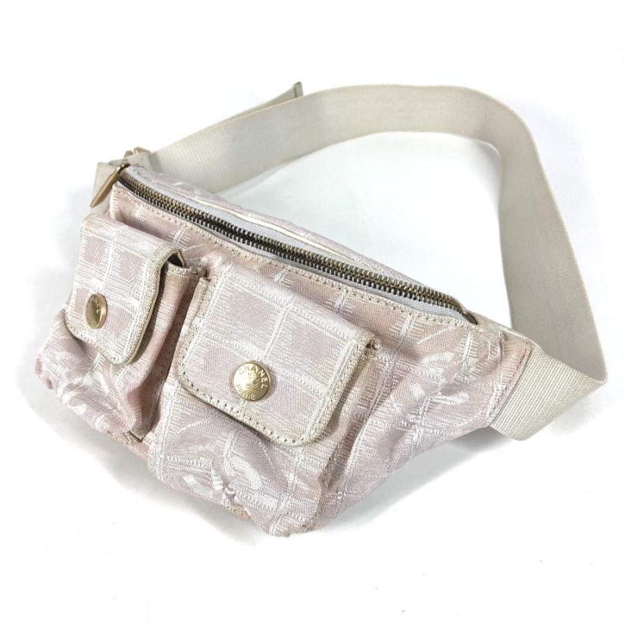 CHANEL シャネル ウエストポーチ カバン ウエストバッグ 斜め掛け ベルトバッグ ニュートラベルライン ボディバッグ ピンク【中古】 | CHANEL | 02