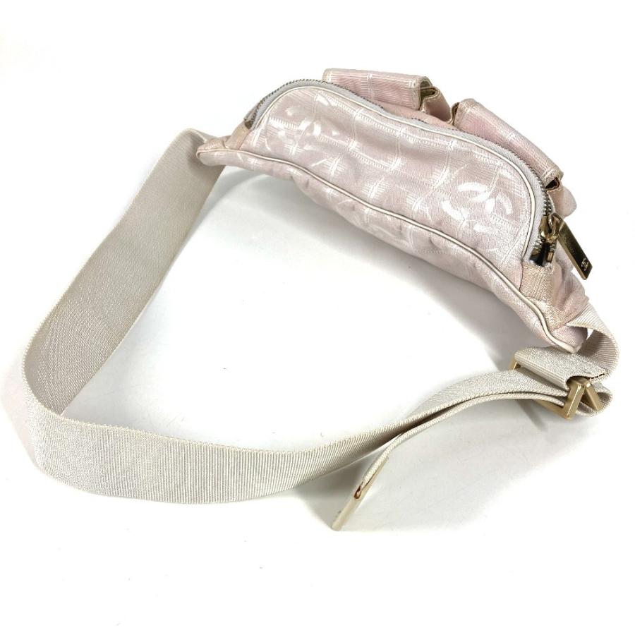CHANEL シャネル ウエストポーチ カバン ウエストバッグ 斜め掛け ベルトバッグ ニュートラベルライン ボディバッグ ピンク【中古】 | CHANEL | 03