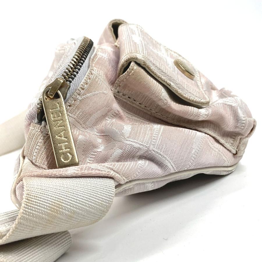 CHANEL シャネル ウエストポーチ カバン ウエストバッグ 斜め掛け ベルトバッグ ニュートラベルライン ボディバッグ ピンク【中古】 | CHANEL | 04