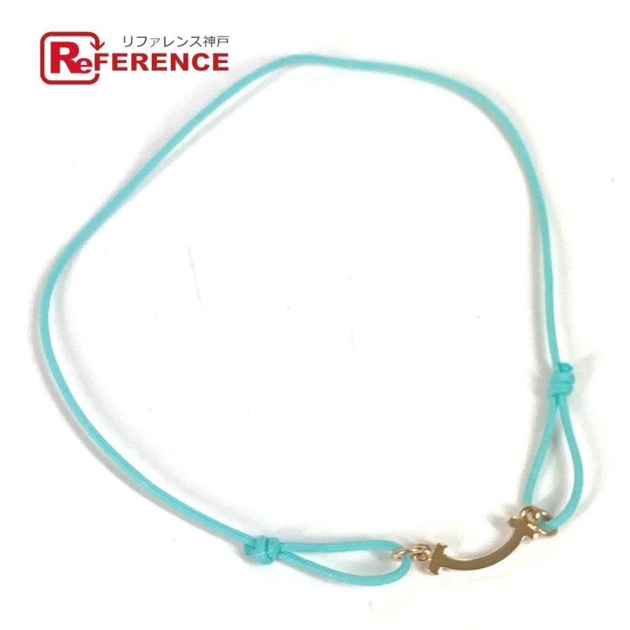 美品 TIFFANY&Co. ティファニー ティファニー Tスマイル コード ブレスレット  アクセサリー オンライン限定 ブレスレット ブルー【中古】 | TIFFANY&Co.