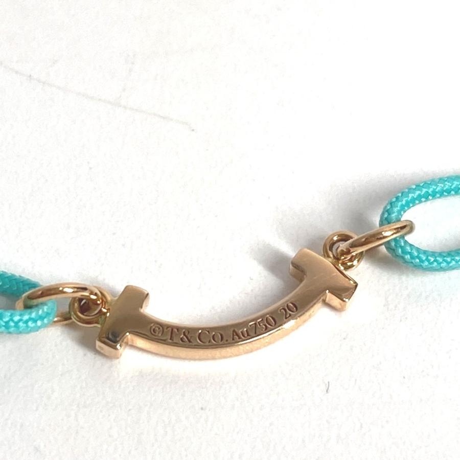 美品 TIFFANY&Co. ティファニー ティファニー Tスマイル コード ブレスレット  アクセサリー オンライン限定 ブレスレット ブルー【中古】 | TIFFANY&Co. | 03