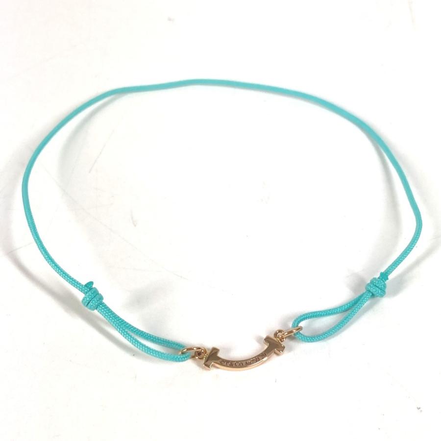 美品 TIFFANY&Co. ティファニー ティファニー Tスマイル コード ブレスレット  アクセサリー オンライン限定 ブレスレット ブルー【中古】 | TIFFANY&Co. | 04
