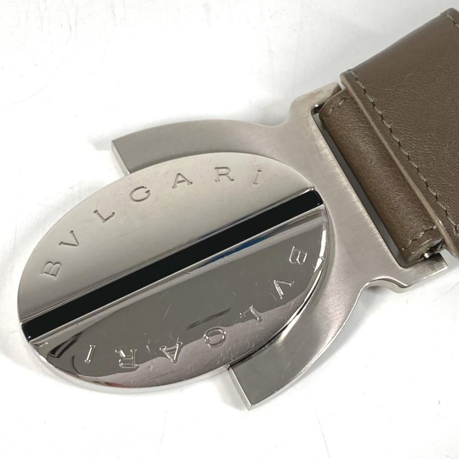 BVLGARI ブルガリ ロゴ アクセサリー バックル ボトムス用ベルト ベルト ネイビー メンズ【中古】 | BVLGARI | 02