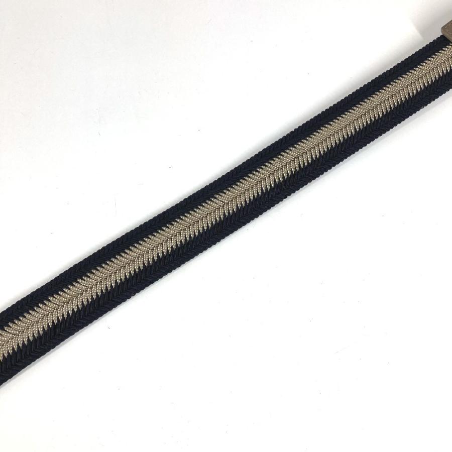 BVLGARI ブルガリ ロゴ アクセサリー バックル ボトムス用ベルト ベルト ネイビー メンズ【中古】 | BVLGARI | 05