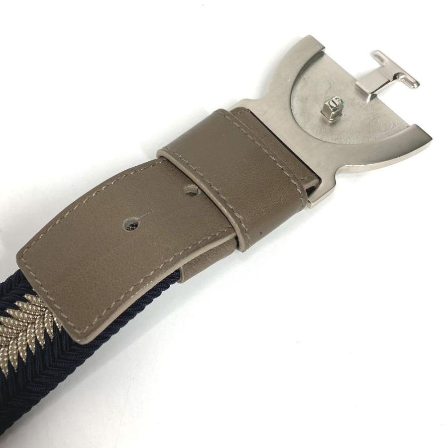 BVLGARI ブルガリ ロゴ アクセサリー バックル ボトムス用ベルト ベルト ネイビー メンズ【中古】 | BVLGARI | 06