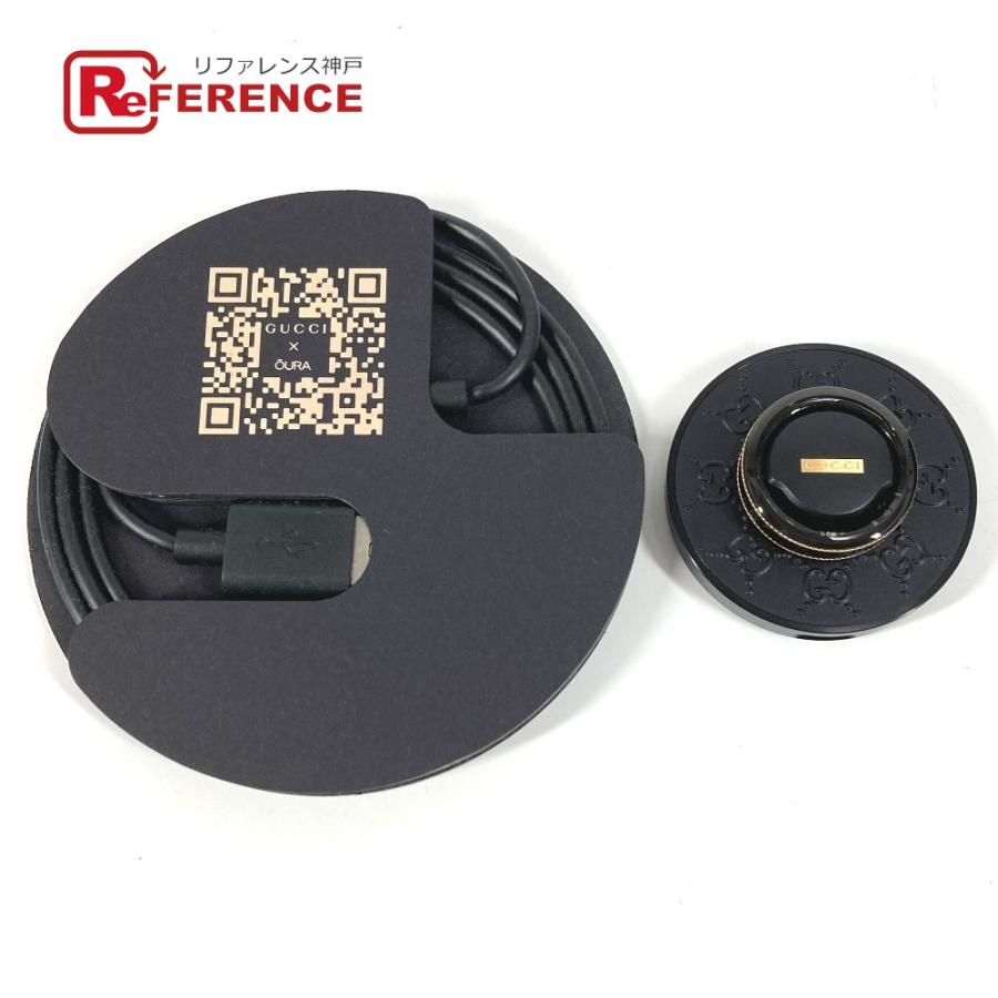 新品同様 GUCCI グッチ スマートリング インターロッキングG アクセサリー 電子機器 オーラ OURA リング・指輪 ブラック【中古】 | GUCCI