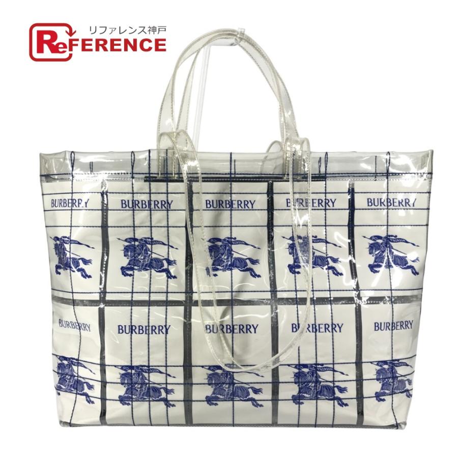 BURBERRY バーバリー 8079639 EKD ロゴ カバン 肩掛け トートバッグ ショルダーバッグ クリア ユニセックス【中古】 | BURBERRY