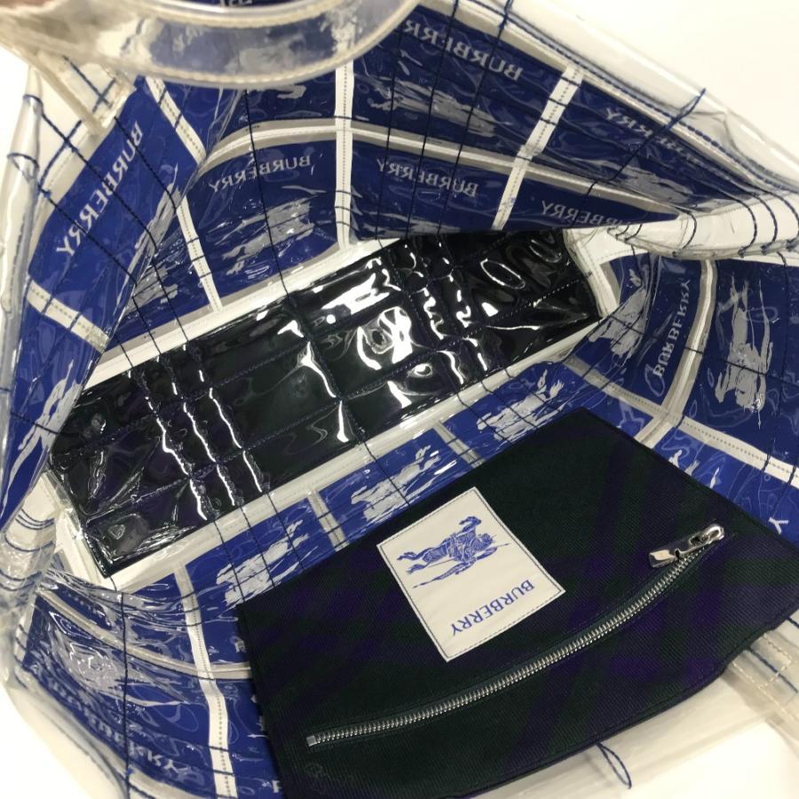 BURBERRY バーバリー 8079639 EKD ロゴ カバン 肩掛け トートバッグ ショルダーバッグ クリア ユニセックス【中古】 | BURBERRY | 08