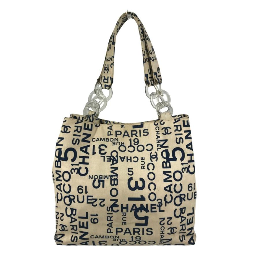 CHANEL シャネル CC ココマーク ロゴ  カバン 肩掛け プラスチックチェーン  トートバッグ バイシーライン ショルダーバッグ【中古】 | CHANEL | 01