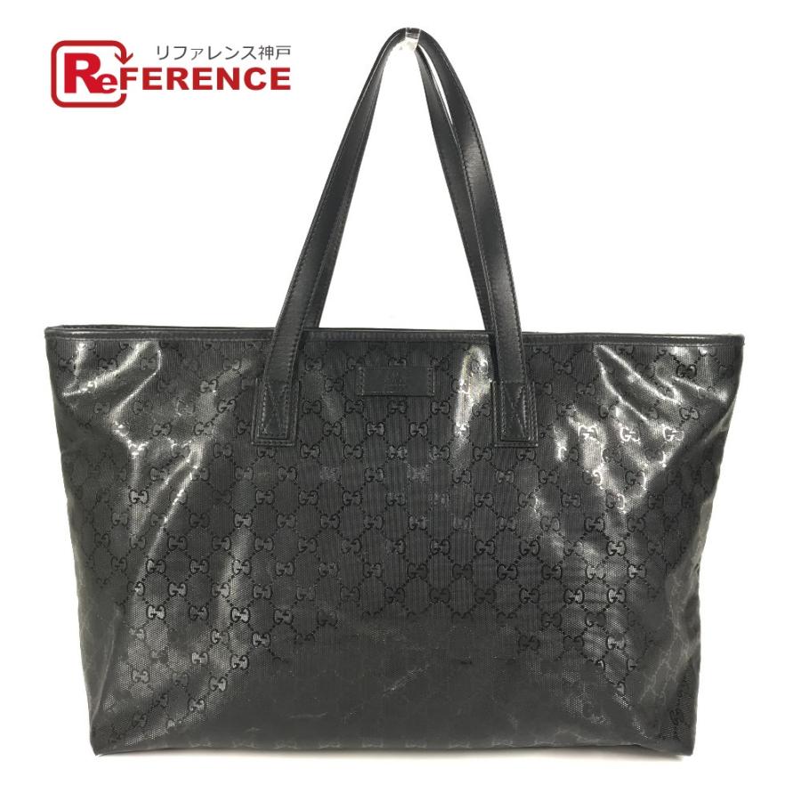 GUCCI グッチ GG インプリメ カバン 肩掛け トートバッグ ショルダーバッグ ブラック レディース 211120【中古】 | GUCCI