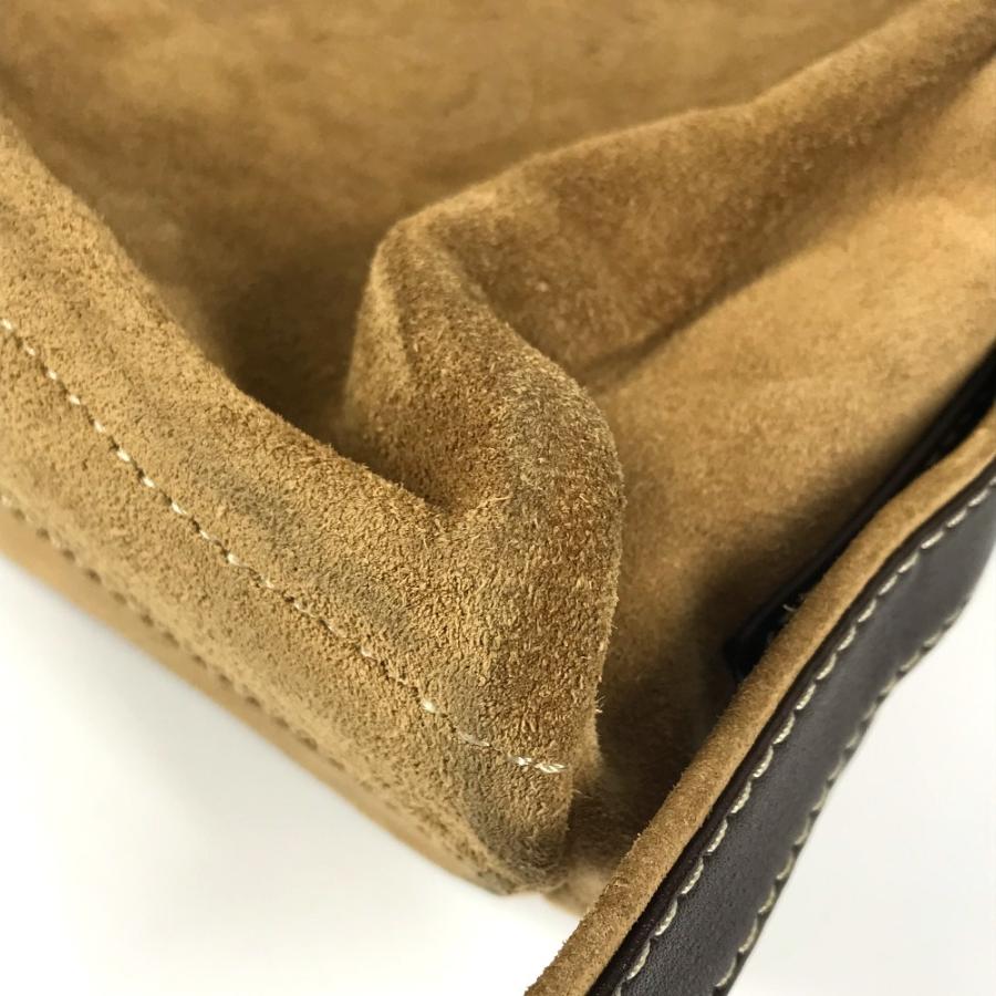 LOEWE ロエベ アナグラム ロゴ カバン 肩掛け  ヴィンテージ ショルダーバッグ ブラウン レディース【中古】 | LOEWE | 07