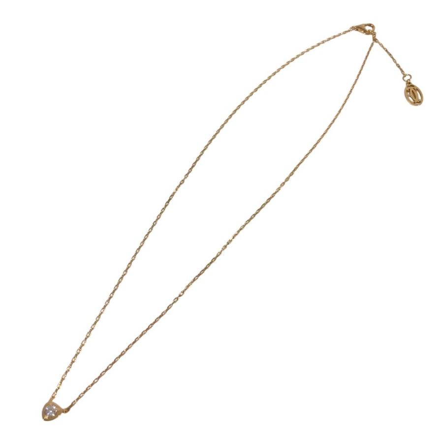 美品 CARTIER カルティエ ディアマン レジェ ハート アクセサリー ジュエリー チェーンネックレス ダイヤ ネックレス ゴールド【中古】 | Cartier | 01