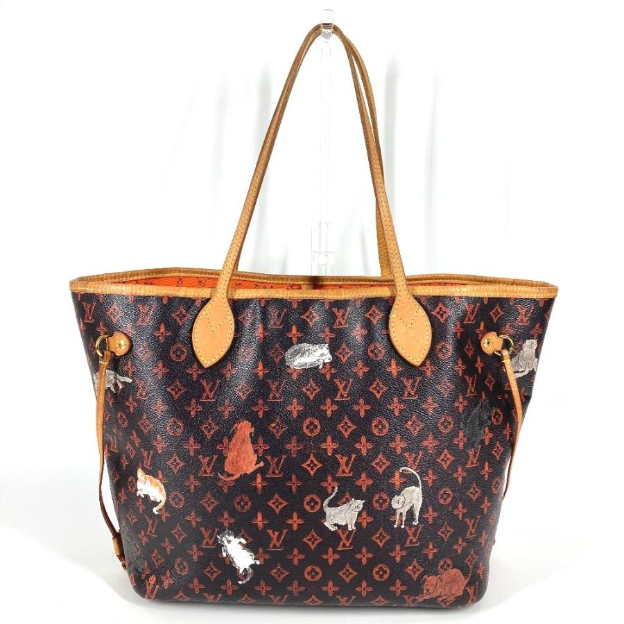LOUIS VUITTON ルイヴィトン  M44441  ネヴァーフルMM ショルダーバッグ 肩掛け ポーチ付き ネコ 猫 キャットグラム トートバッグ【中古】 | LOUIS VUITTON | 02