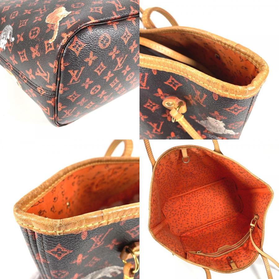 LOUIS VUITTON ルイヴィトン  M44441  ネヴァーフルMM ショルダーバッグ 肩掛け ポーチ付き ネコ 猫 キャットグラム トートバッグ【中古】 | LOUIS VUITTON | 07