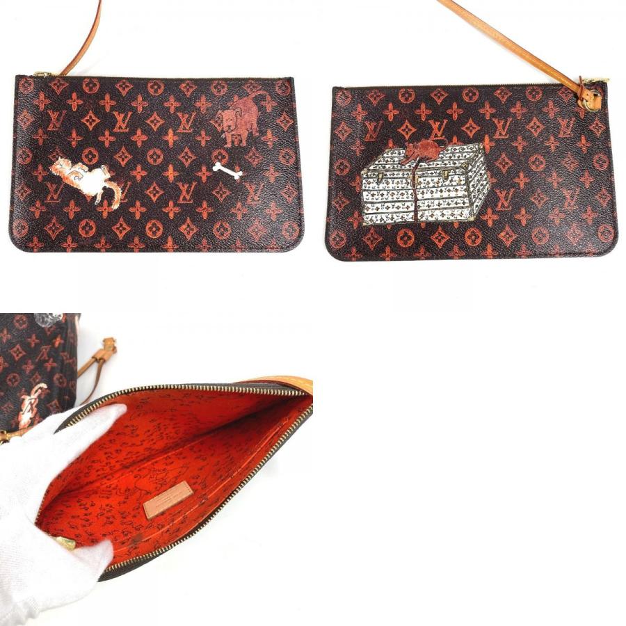LOUIS VUITTON ルイヴィトン  M44441  ネヴァーフルMM ショルダーバッグ 肩掛け ポーチ付き ネコ 猫 キャットグラム トートバッグ【中古】 | LOUIS VUITTON | 09