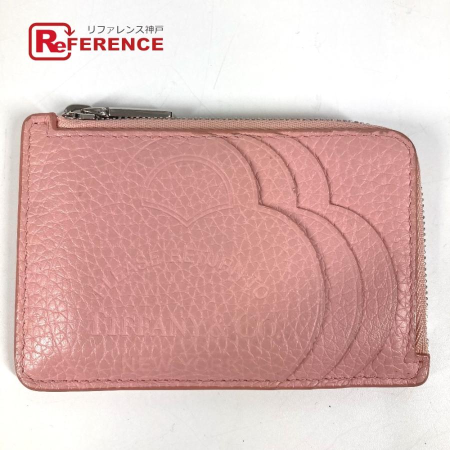 TIFFANY&Co. ティファニー リターントゥハート ロゴ L字ファスナー 小銭入れ 財布 コインケース ピンク レディース【中古】 | TIFFANY&Co.
