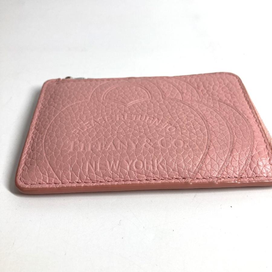 TIFFANY&Co. ティファニー リターントゥハート ロゴ L字ファスナー 小銭入れ 財布 コインケース ピンク レディース【中古】 | TIFFANY&Co. | 01