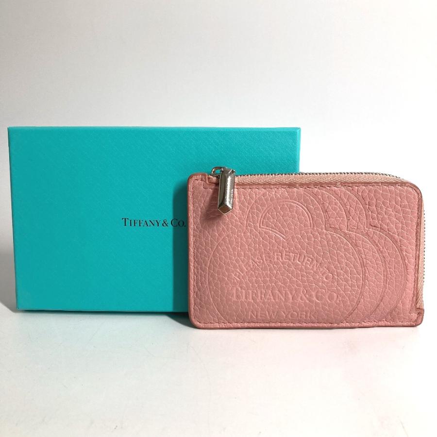 TIFFANY&Co. ティファニー リターントゥハート ロゴ L字ファスナー 小銭入れ 財布 コインケース ピンク レディース【中古】 | TIFFANY&Co. | 08