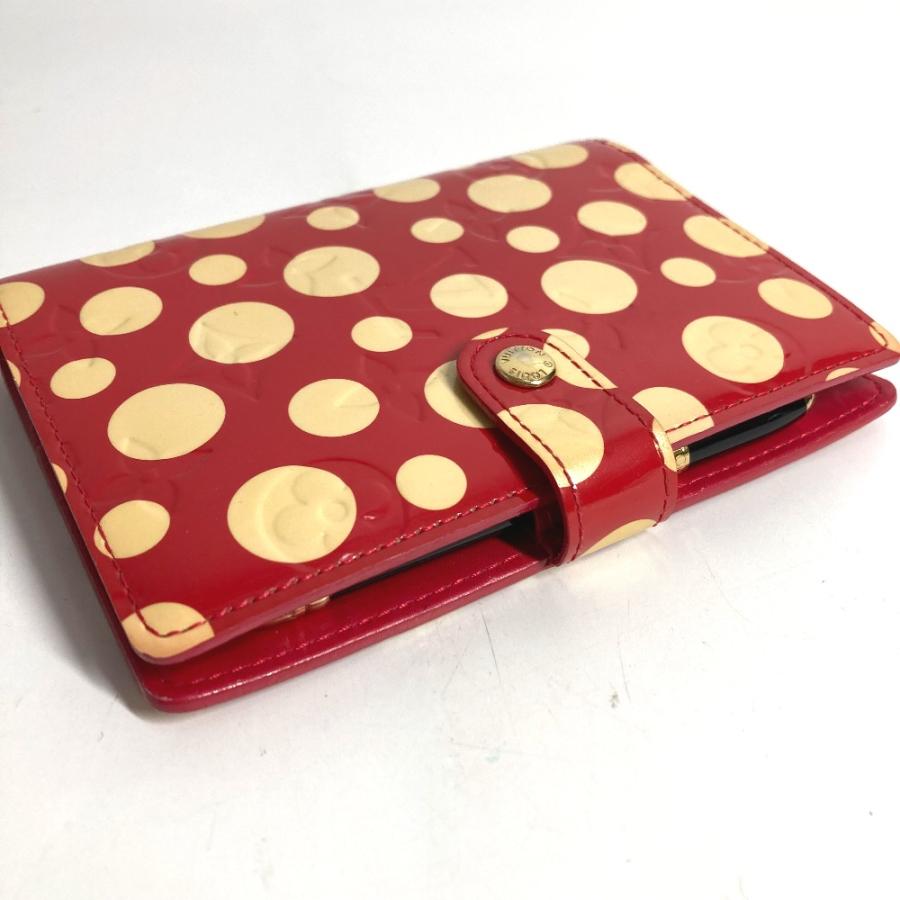 LOUIS VUITTON ルイヴィトン M91518 アジェンダPM  システム手帳 モノグラムヴェルニ 草間彌生コラボ 手帳カバー レッド【中古】 | LOUIS VUITTON | 03