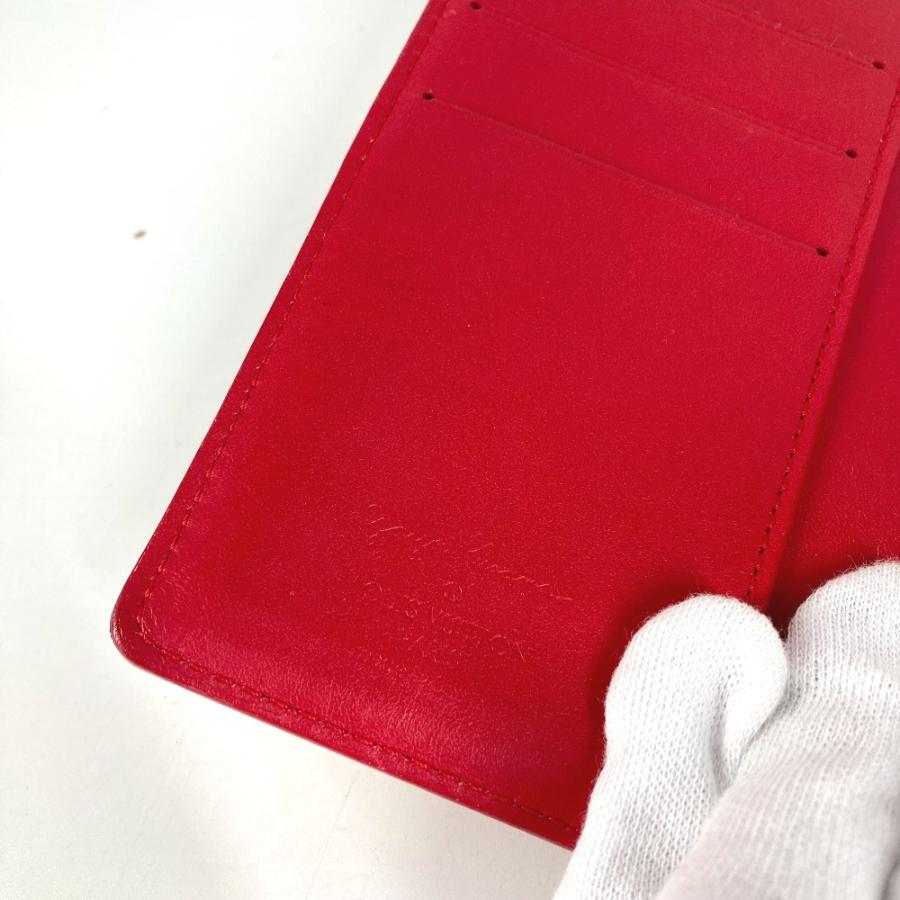 LOUIS VUITTON ルイヴィトン M91518 アジェンダPM  システム手帳 モノグラムヴェルニ 草間彌生コラボ 手帳カバー レッド【中古】 | LOUIS VUITTON | 08