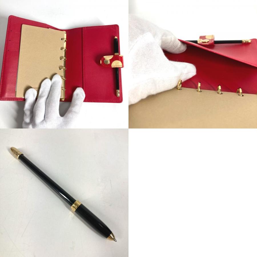 LOUIS VUITTON ルイヴィトン M91518 アジェンダPM  システム手帳 モノグラムヴェルニ 草間彌生コラボ 手帳カバー レッド【中古】 | LOUIS VUITTON | 09
