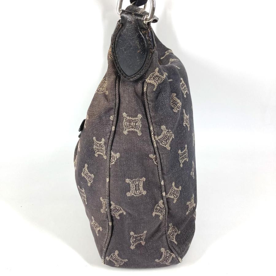 CELINE セリーヌ マカダム ロゴ カバン 斜め掛け  ショルダーバッグ ネイビー ユニセックス【中古】 | CELINE | 02