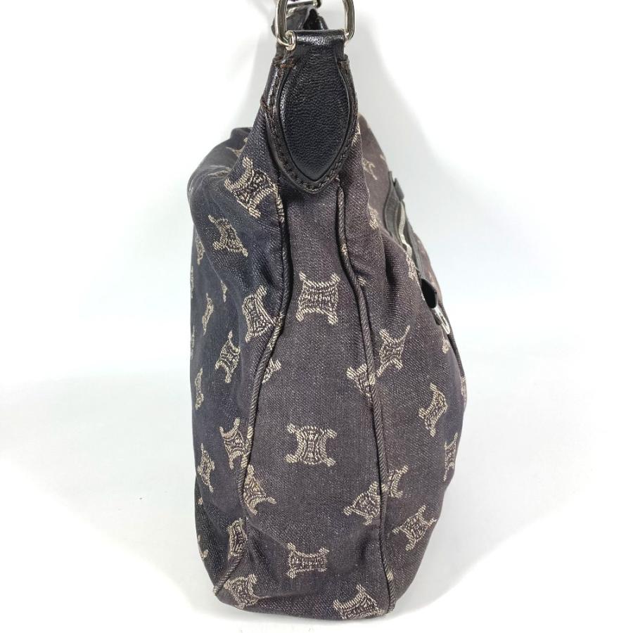 CELINE セリーヌ マカダム ロゴ カバン 斜め掛け  ショルダーバッグ ネイビー ユニセックス【中古】 | CELINE | 03