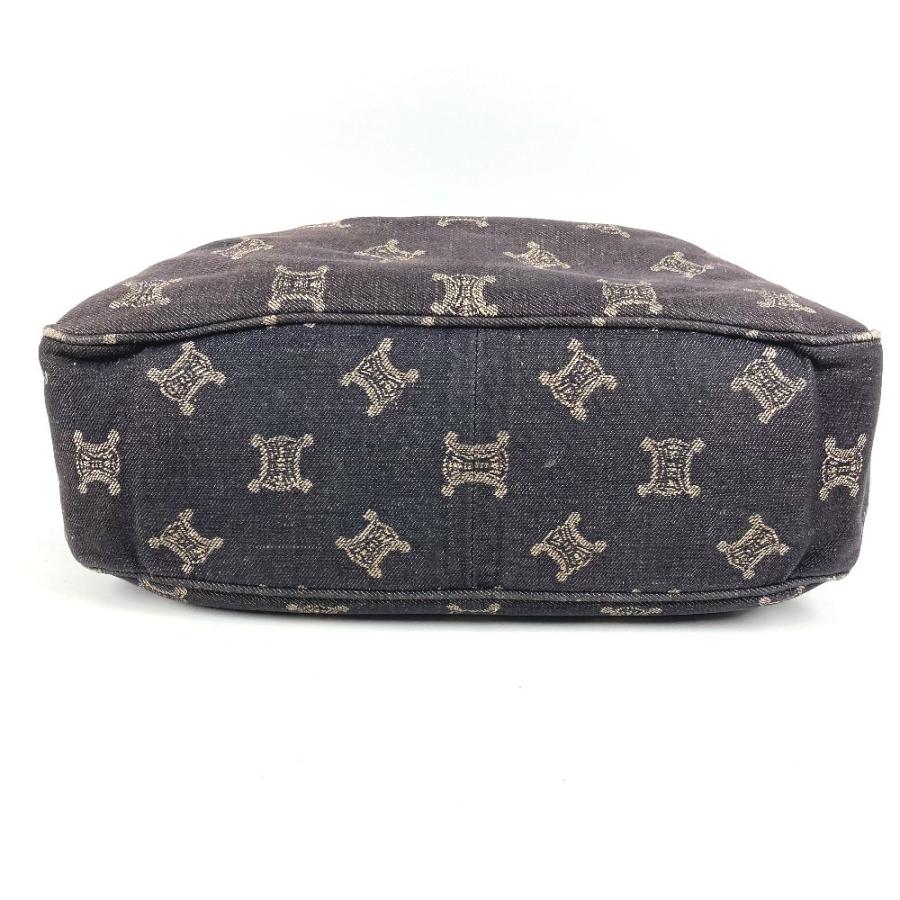 CELINE セリーヌ マカダム ロゴ カバン 斜め掛け  ショルダーバッグ ネイビー ユニセックス【中古】 | CELINE | 04