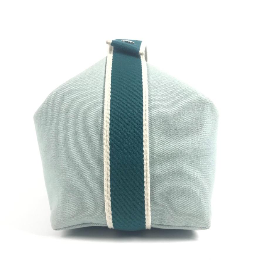 HERMES エルメス ブリッドアブラックGM ブリッドアブラック GM カバン ポーチ バニティバッグ Hロゴ ハンドバッグ ライトブルー 【中古】 | HERMES | 03