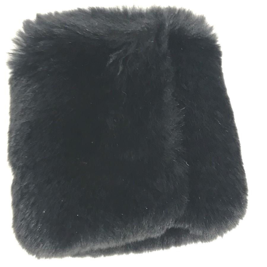 CHANEL シャネル ファー アクセサリー ジュエリー バングル CC ココマーク ロゴ ブレスレット ブラック レディース【中古】 | CHANEL | 02