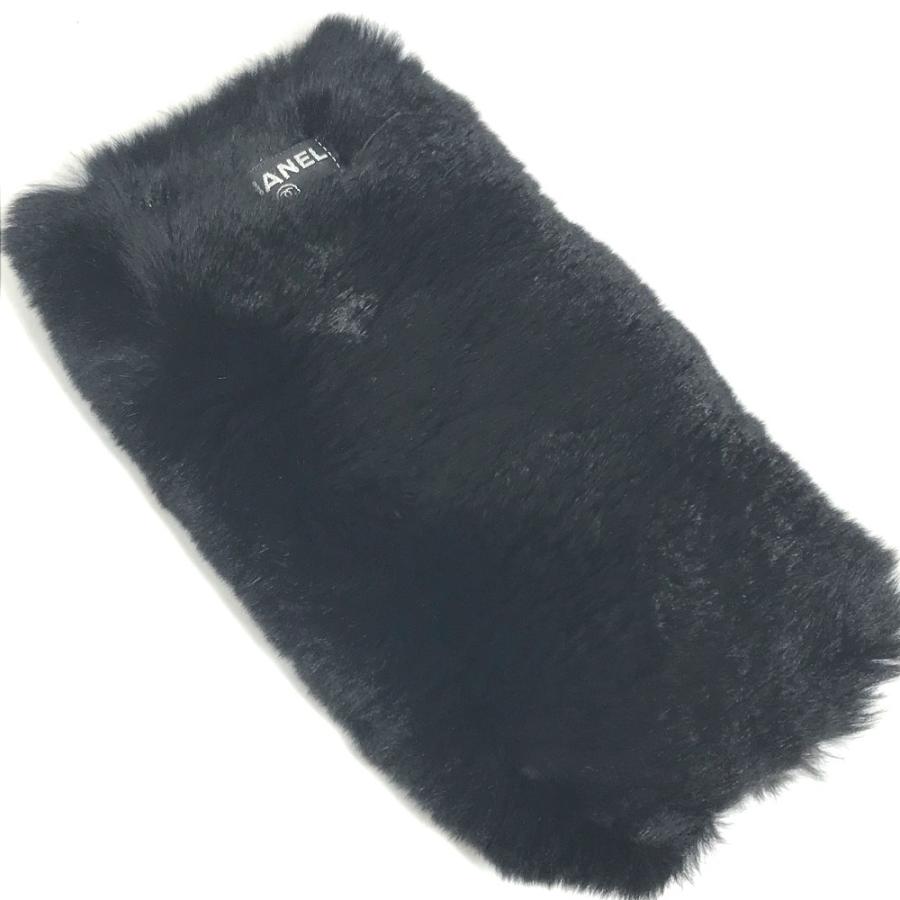 CHANEL シャネル ファー アクセサリー ジュエリー バングル CC ココマーク ロゴ ブレスレット ブラック レディース【中古】 | CHANEL | 03