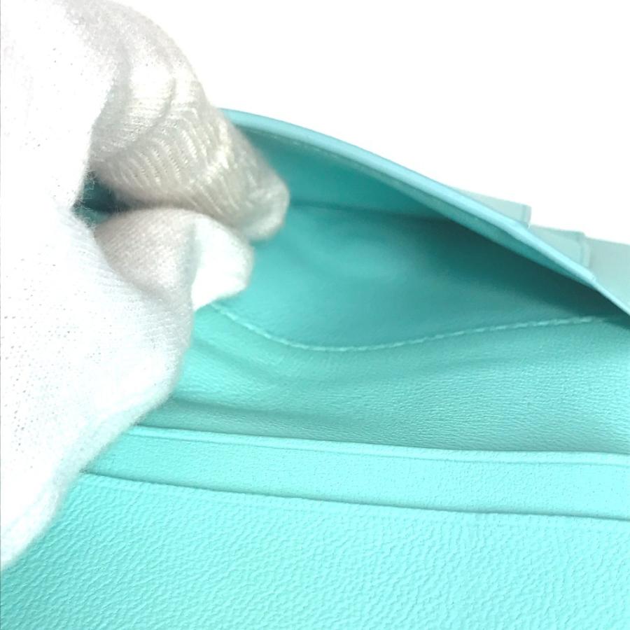 美品 TIFFANY&Co. ティファニー カラーブロック 名刺入れ パスケース 2つ折り カードケース ブルー ユニセックス【中古】 | TIFFANY&Co. | 09