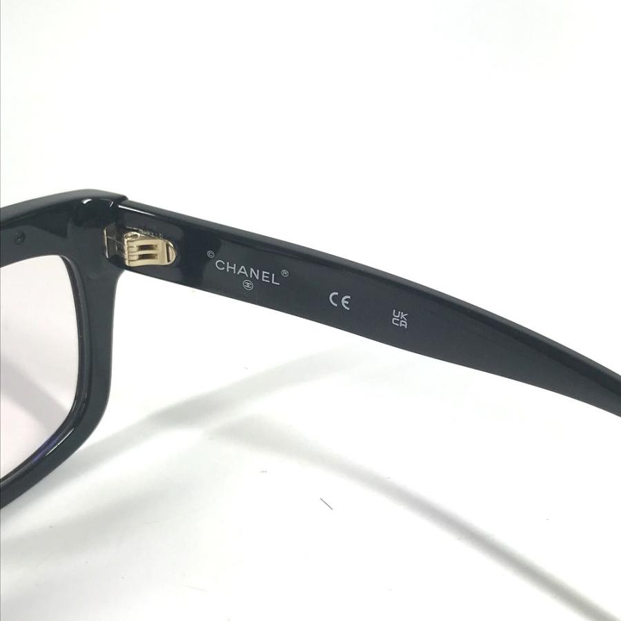 CHANEL シャネル 71626A  CC ココマーク ロゴ めがね メガネ アイウェア 眼鏡 チェーン サングラス ブラック レディース【中古】 | CHANEL | 04
