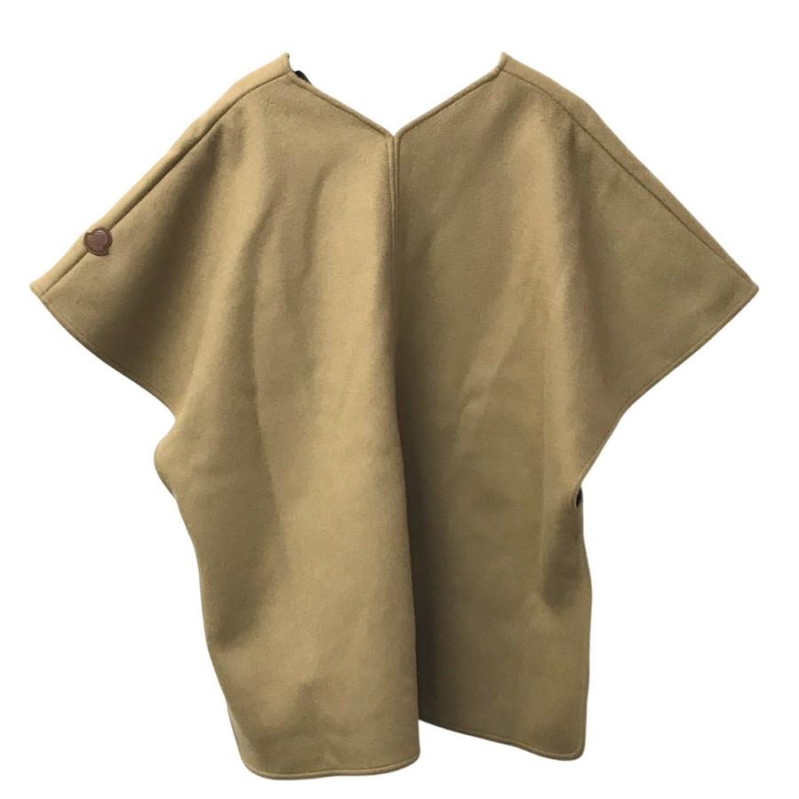 美品 MONCLER モンクレール PONCHO CAPE アパレル アウター 羽織 トップス ロゴ ポンチョ ベージュ レディース【中古】 | MONCLER | 01