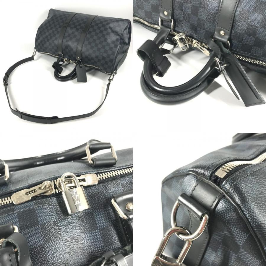 LOUIS VUITTON ルイヴィトン N41349  キーポル バンドリエール45 2WAY ショルダーバッグ ダミエコバルト ボストンバッグ ネイビー【中古】 | LOUIS VUITTON | 07