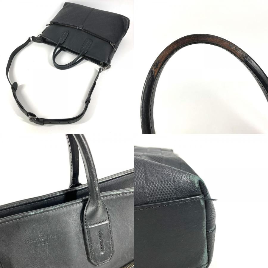 LOUIS VUITTON ルイヴィトン  N41565  7DW ブリーフケース トートバッグ  ダミエアンフィニ ビジネスバッグ オニキス ブラック【中古】 | LOUIS VUITTON | 07