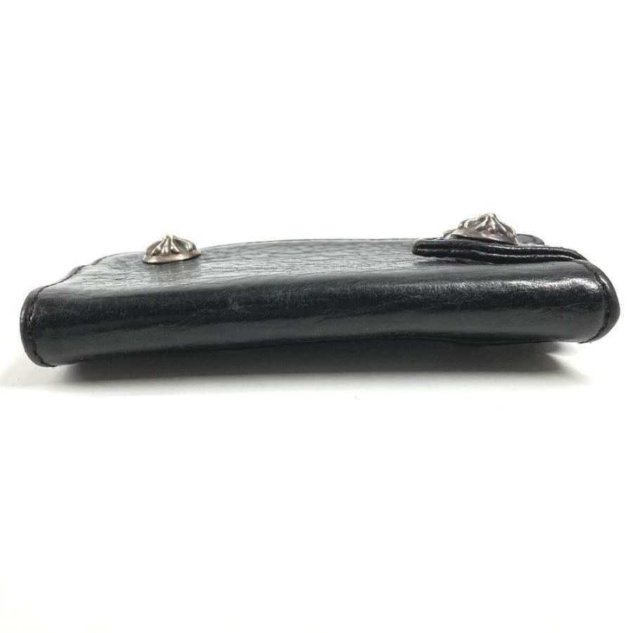 CHROME HEARTS クロムハーツ ロゴ クロスボール コンパクトウォレット キーリング付き キーケース ブラック ユニセックス【中古】 |  | 04