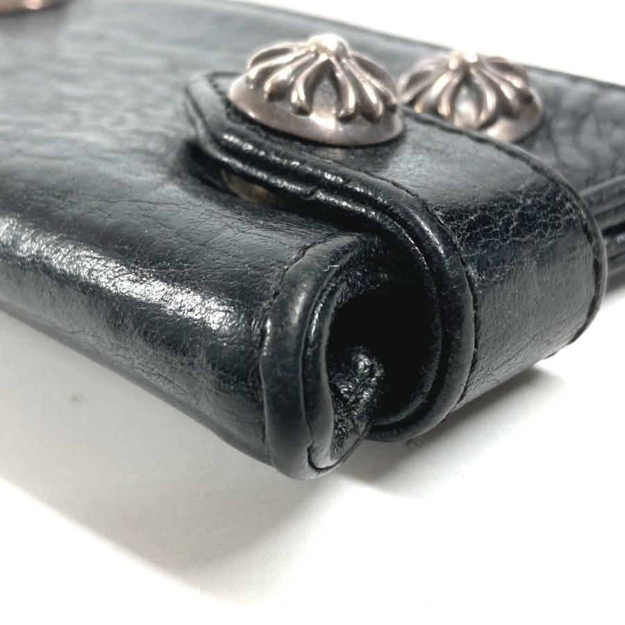 CHROME HEARTS クロムハーツ ロゴ クロスボール コンパクトウォレット キーリング付き キーケース ブラック ユニセックス【中古】 |  | 05