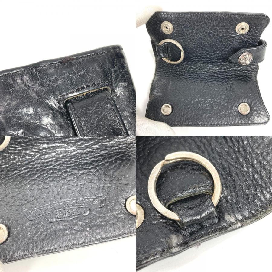 CHROME HEARTS クロムハーツ ロゴ クロスボール コンパクトウォレット キーリング付き キーケース ブラック ユニセックス【中古】 |  | 07