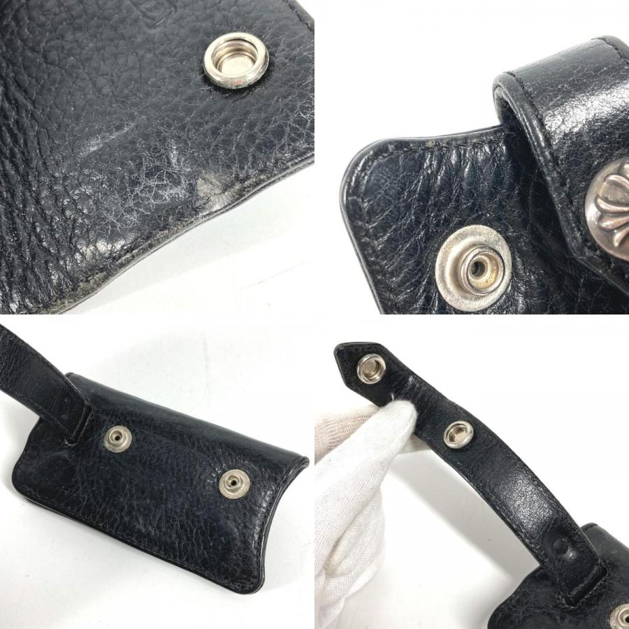 CHROME HEARTS クロムハーツ ロゴ クロスボール コンパクトウォレット キーリング付き キーケース ブラック ユニセックス【中古】 |  | 08