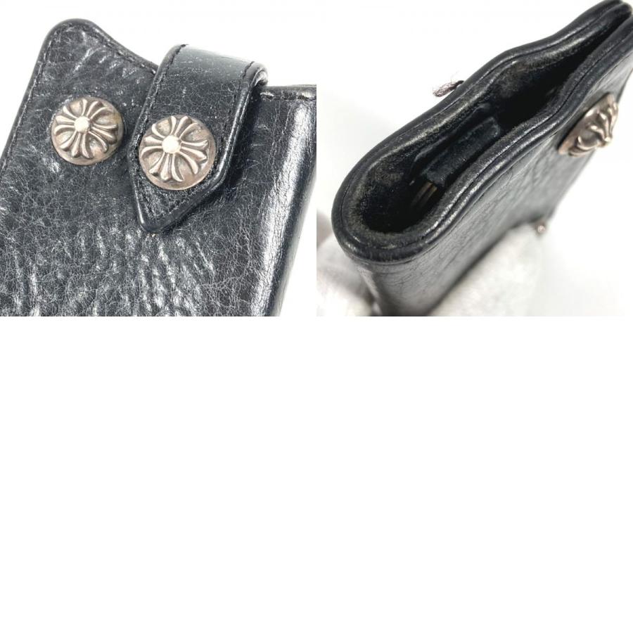 CHROME HEARTS クロムハーツ ロゴ クロスボール コンパクトウォレット キーリング付き キーケース ブラック ユニセックス【中古】 |  | 09