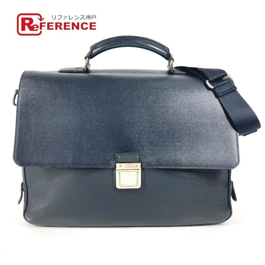 LOUIS VUITTON ルイヴィトン M32637 ヴァシリ GM 2WAYバッグ ショルダーバッグ タイガ ビジネスバッグ ボレアル ネイビー【中古】 | LOUIS VUITTON