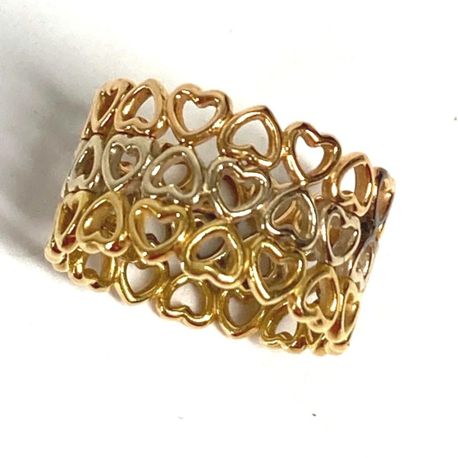 TIFFANY&Co. ティファニー クラウンオブハート 3連 トリプルハート アクセサリー ジュエリー スリーカラー K18 リング・指輪 【中古】 | TIFFANY&Co. | 01