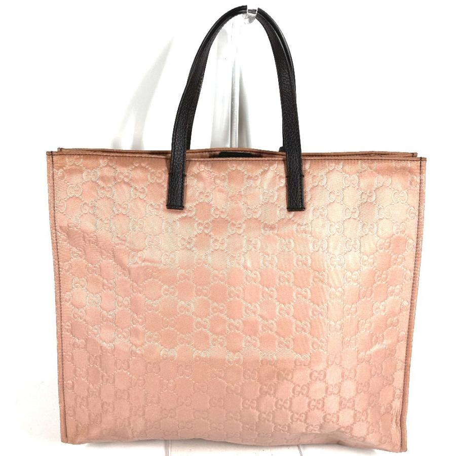 GUCCI グッチ GG ロゴ カバン 縦型トート トートバッグ ハンドバッグ ピンクベージュ系 ユニセックス【中古】 | GUCCI | 01