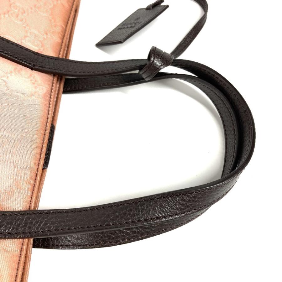 GUCCI グッチ GG ロゴ カバン 縦型トート トートバッグ ハンドバッグ ピンクベージュ系 ユニセックス【中古】 | GUCCI | 08