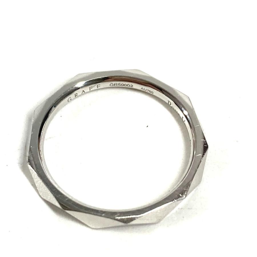 GRAFF グラフ グラフ ローレンス シグネチャー バンド リング アクセサリー ジュエリー  K18 18K 金 リング・指輪 シルバー【中古】 | グラフ | 06