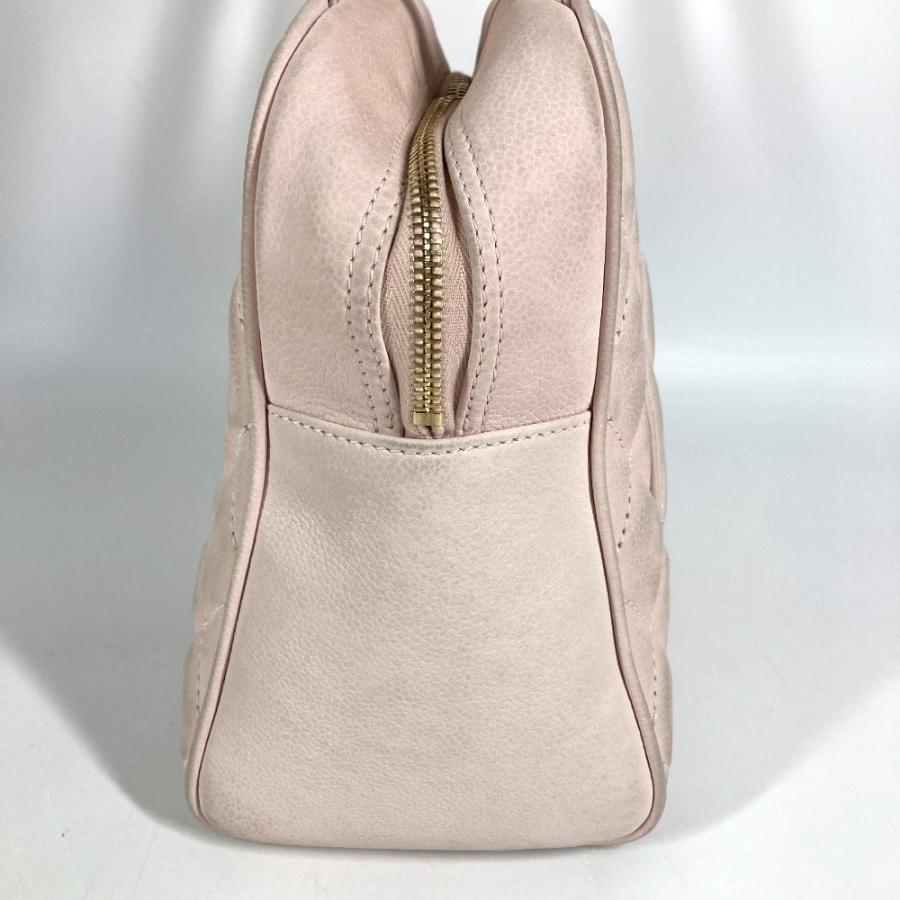 CHANEL シャネル CC ココマーク ロゴ カバン フリンジ タッセル ミニボストンバッグ マトラッセ  ハンドバッグ ライトピンク系【中古】 | CHANEL | 05
