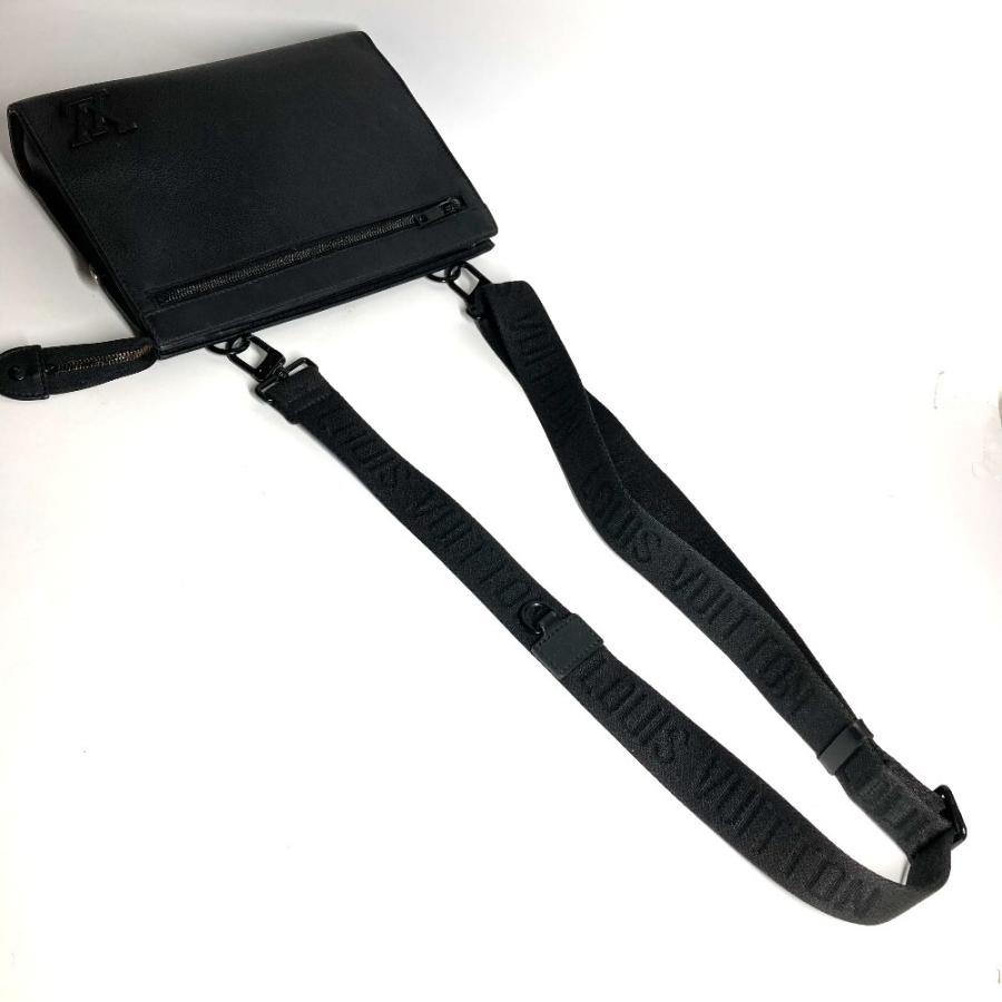 LOUIS VUITTON ルイヴィトン M59329 メッセンジャーヴォワヤージュクラッチバッグ アエログラム ショルダーバッグ ブラック 【中古】 | LOUIS VUITTON | 06