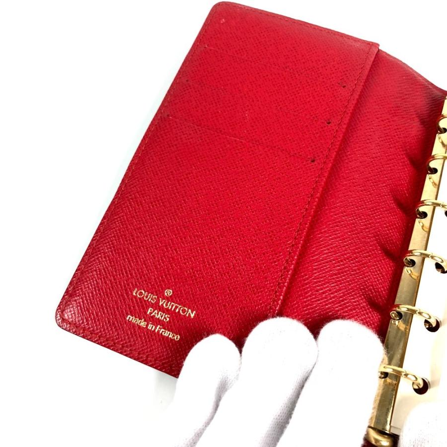 LOUIS VUITTON ルイヴィトン R21040  アジェンダPM T＆B ロゴ システム手帳 ステーショナリー ダミエ 手帳カバー エベヌ 【中古】 | LOUIS VUITTON | 03